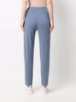 12 STOREEZ Pantalon De Jogging En Maille à Lien De Resserrage Grey Blue -12 STOREEZ Soldes Magasin 17445426 37138479 600