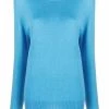 12 STOREEZ Pull En Cachemire à Col Rond ELECTRIC BLUE