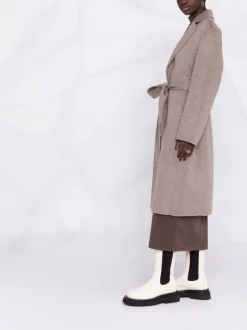 12 STOREEZ Manteau En Laine à Taille Ceinturée Femme -12 STOREEZ Soldes Magasin 17445429 36675788 600