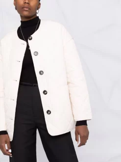 12 STOREEZ IVORY Veste Matelassée à Design Sans Col Femme -12 STOREEZ Soldes Magasin 17446002 36699922 600