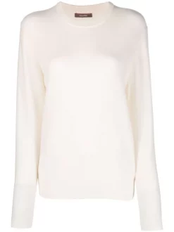 12 STOREEZ Pull En Cachemire Ă Col Rond IVORY