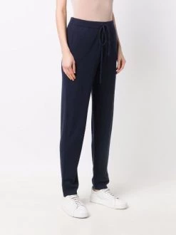 12 STOREEZ Pantalon En Cachemire NAVY -12 STOREEZ Soldes Magasin 17446010 37139227 600