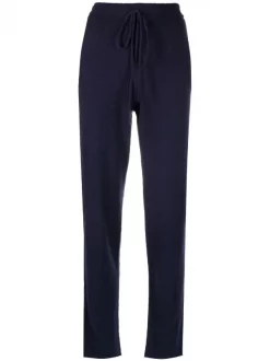 12 STOREEZ Pantalon En Cachemire NAVY