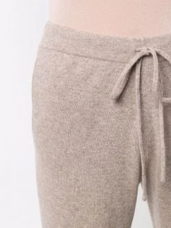 12 STOREEZ LIGHT COFFEE Pantalon En Maille à Taille à Lien De Resserrage Femme -12 STOREEZ Soldes Magasin 17446011 37136817 600