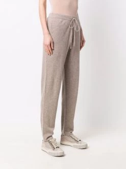 12 STOREEZ LIGHT COFFEE Pantalon En Maille à Taille à Lien De Resserrage Femme -12 STOREEZ Soldes Magasin 17446011 37137724 600