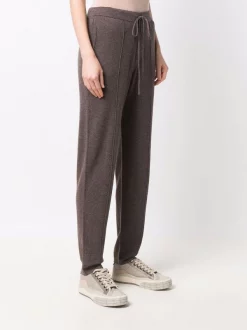 12 STOREEZ Pantalon à Détails De Coutures COFFEE -12 STOREEZ Soldes Magasin 17446013 37136863 600