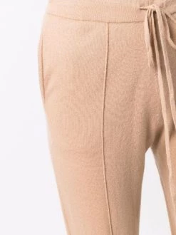 12 STOREEZ Pantalon Fuselé à Taille à Lien De Resserrage CAMEL -12 STOREEZ Soldes Magasin 17446014 37140019 600