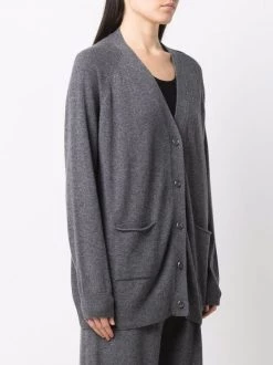 12 STOREEZ Dark Grey Cardigan En Cachemire Mélangé Femme -12 STOREEZ Soldes Magasin 17446019 37138645 600