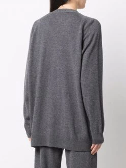 12 STOREEZ Dark Grey Cardigan En Cachemire Mélangé Femme -12 STOREEZ Soldes Magasin 17446019 37139216 600