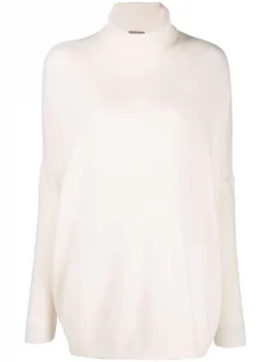 12 STOREEZ Pull Oversize En Cachemire Mélangé Femme