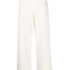 12 STOREEZ IVORY Pantalon Ample En Maille Femme