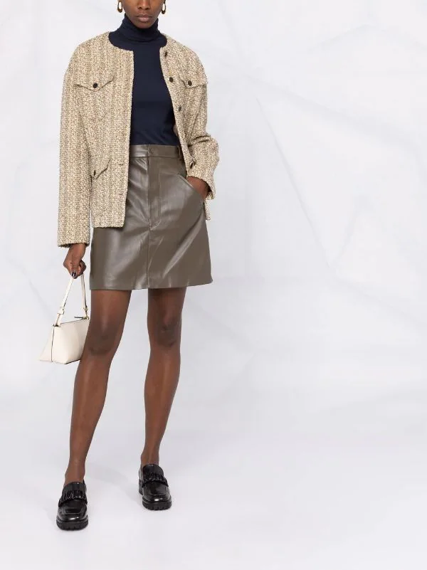 ( Positively Conscious ) 12 STOREEZ NAVY Haut En Laine Mélangée à Col Roulé Femme 2 ( Positively Conscious ) 12 STOREEZ NAVY Haut En Laine Mélangée à Col Roulé Femme – Image 2