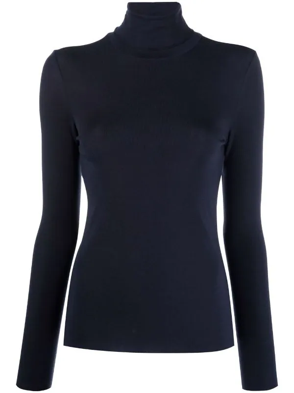 ( Positively Conscious ) 12 STOREEZ NAVY Haut En Laine Mélangée à Col Roulé Femme 1 ( Positively Conscious ) 12 STOREEZ NAVY Haut En Laine Mélangée à Col Roulé Femme