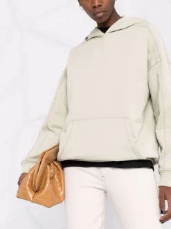 12 STOREEZ Hoodie Oversize En Coton PALE GREEN -12 STOREEZ Soldes Magasin 17568037 36963894 600