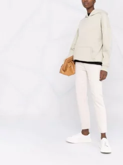 12 STOREEZ Hoodie Oversize En Coton PALE GREEN -12 STOREEZ Soldes Magasin 17568037 36965011 600