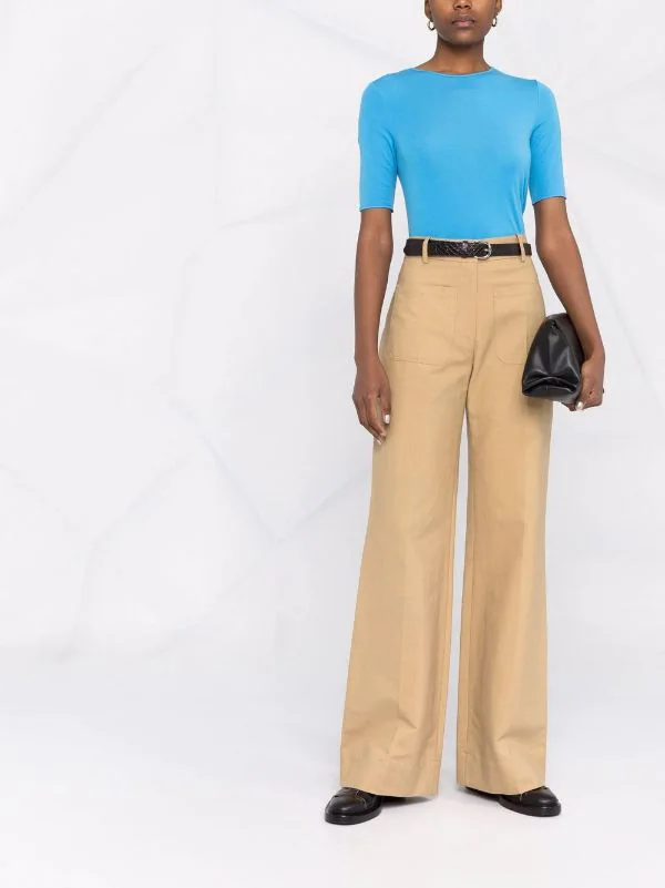 ( Positively Conscious ) 12 STOREEZ T-shirt En Laine Mélangée ELECTRIC BLUE 2 ( Positively Conscious ) 12 STOREEZ T-shirt En Laine Mélangée ELECTRIC BLUE – Image 2