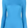 ( Positively Conscious ) 12 STOREEZ ELECTRIC BLUE T-shirt à Manches Longues Femme