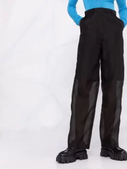 12 STOREEZ BLACK Pantalon à Taille Haute Femme -12 STOREEZ Soldes Magasin 17569552 36993259 600