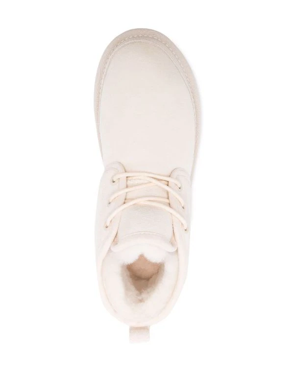 12 STOREEZ IVORY Bottines Lacées à Doublure Lainée Femme 4 12 STOREEZ IVORY Bottines Lacées à Doublure Lainée Femme – Image 4