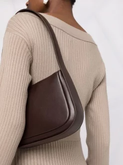 ( Nouvelle Collection ) 12 STOREEZ CHOCOLATE BROWN Sac Porté épaule En Cuir Femme -12 STOREEZ Soldes Magasin 17612365 38368753 600