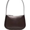 ( Nouvelle Collection ) 12 STOREEZ CHOCOLATE BROWN Sac Porté épaule En Cuir Femme