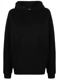 ( Nouvelle Collection ) 12 STOREEZ Hoodie En Coton Mélangé à Effet D'épaules Descendues BLACK