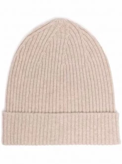 ( Nouvelle Collection ) 12 STOREEZ Bonnet Nervuré En Cachemire LIGHT BEIGE