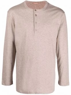 12 STOREEZ COFFEE WHIT MILK T-shirt à Patte De Boutonnage Homme