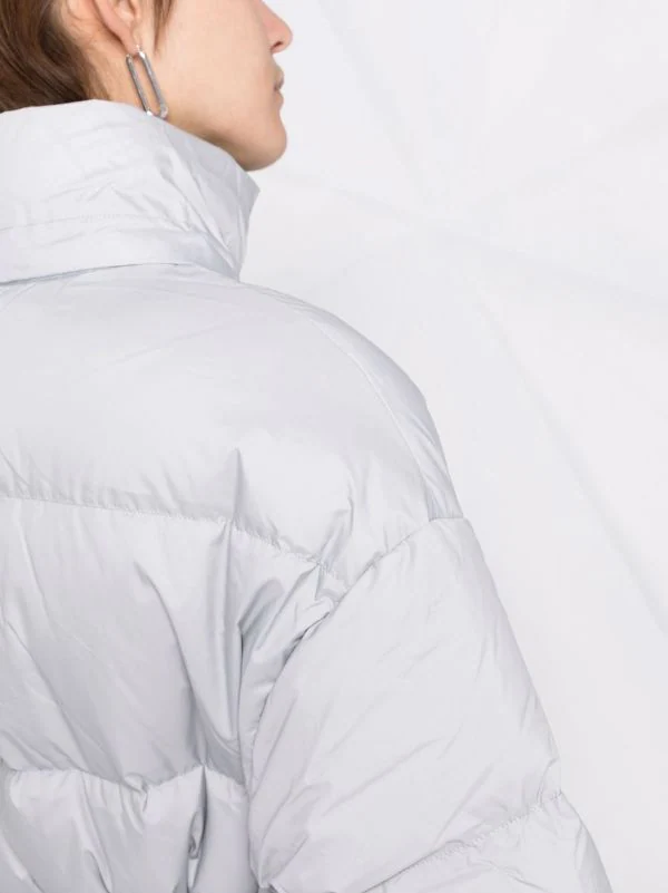 12 STOREEZ LIGHT GREY Doudoune à Taille Ceinturée Femme 3 12 STOREEZ LIGHT GREY Doudoune à Taille Ceinturée Femme – Image 3