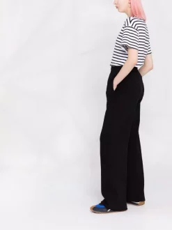 ( Nouvelle Collection ) 12 STOREEZ Pantalon En Coton Mélangé à Taille élastiquée BLACK -12 STOREEZ Soldes Magasin 17630724 38446290 600