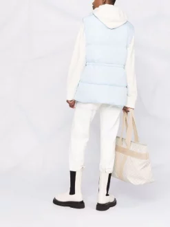 12 STOREEZ Gilet Matelassé à Taille à Lien De Resserrage Femme -12 STOREEZ Soldes Magasin 17632120 36863815 600