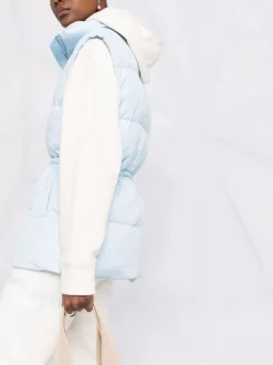 12 STOREEZ Gilet Matelassé à Taille à Lien De Resserrage Femme -12 STOREEZ Soldes Magasin 17632120 36863816 600