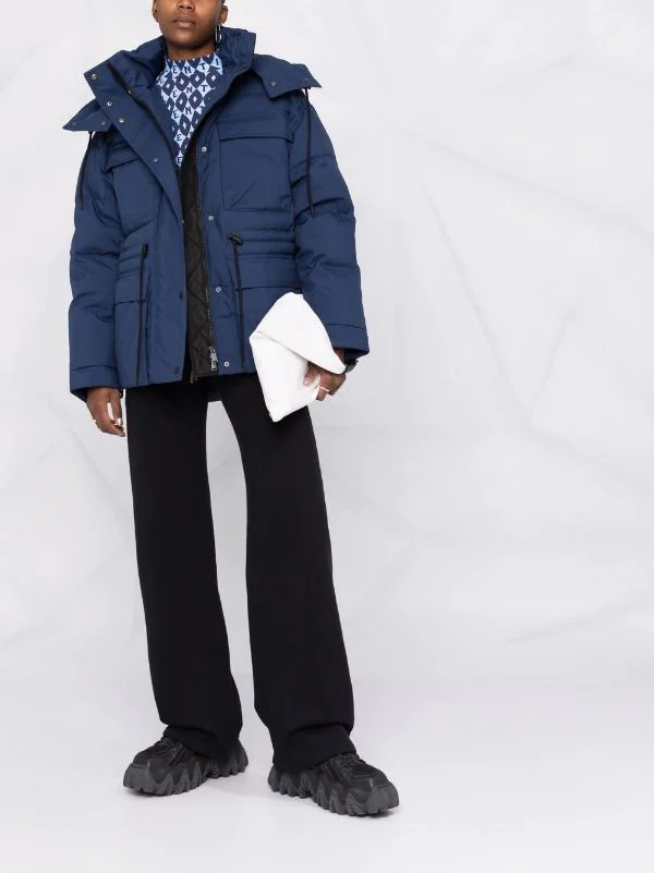 12 STOREEZ Doudoune à Fermeture Zippée NAVY 2 12 STOREEZ Doudoune à Fermeture Zippée NAVY – Image 2