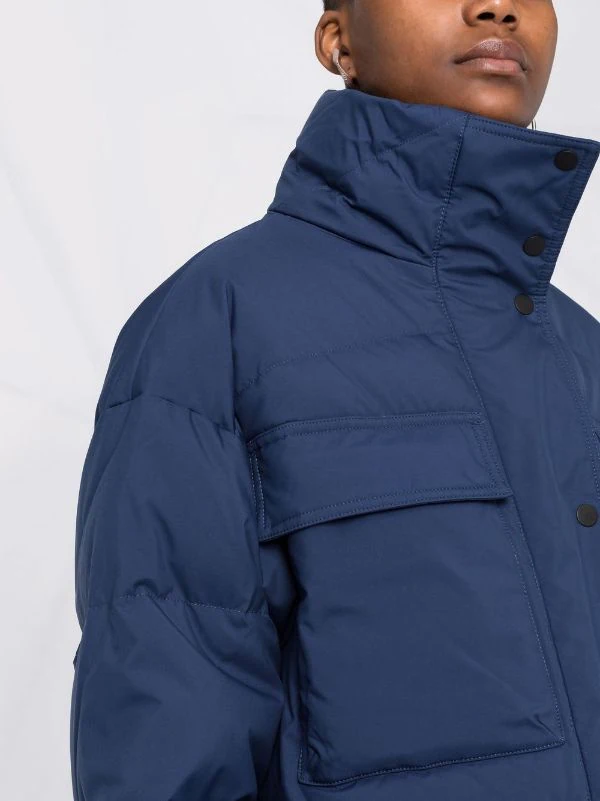 12 STOREEZ Doudoune à Fermeture Zippée NAVY 3 12 STOREEZ Doudoune à Fermeture Zippée NAVY – Image 3