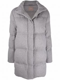 12 STOREEZ Soldes Magasin 34 12 STOREEZ Doudoune Oversize En Laine GREY