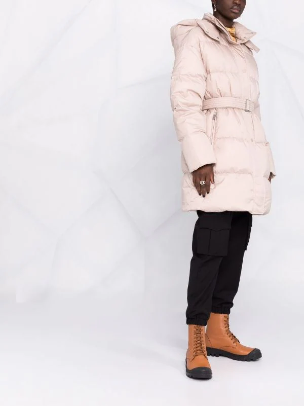 12 STOREEZ LIGHT COFFEE Doudoune à Taille Ceinturée Femme 6 12 STOREEZ LIGHT COFFEE Doudoune à Taille Ceinturée Femme – Image 6