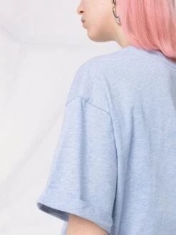 ( Nouvelle Collection ) 12 STOREEZ T-shirt En Coton à Effet D'épaules Descendues SKY BLUE -12 STOREEZ Soldes Magasin 17632193 38443039 600