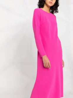 12 STOREEZ Robe Mi-longue à Manches Longues FUCHSIA -12 STOREEZ Soldes Magasin 17652561 db8cbce9 a514 4229 882d 9d84574c2358 600