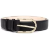 12 STOREEZ Ceinture à Boucle Ovale BLACK