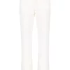 12 STOREEZ BEIGE IVORY Jean Droit à Taille Haute Femme