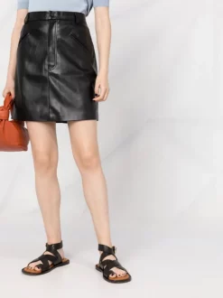 12 STOREEZ BLACK Jupe évasée En Cuir Artificiel Femme -12 STOREEZ Soldes Magasin 17652565 1beed09c f415 4253 a147 0f6eb6afc12a 600