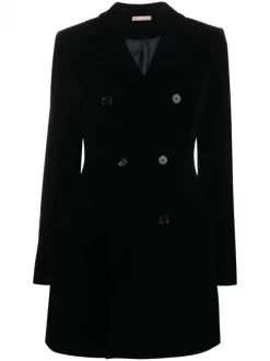 12 STOREEZ Robe Courte En Velours BLACK