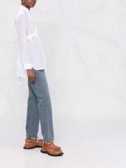 12 STOREEZ White Chemise à Détail De Plastron Femme -12 STOREEZ Soldes Magasin 17652578 8099a4ac b180 4536 8e44 d8047abf5383 600