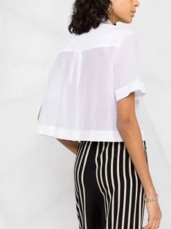 12 STOREEZ Chemise Crop à Boutonnière Devant White -12 STOREEZ Soldes Magasin 17652580 d21d860c f541 489f 83c5 c3b731cd5e86 600
