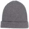 12 STOREEZ Bonnet Nervuré En Cachemire Mélangé GREY