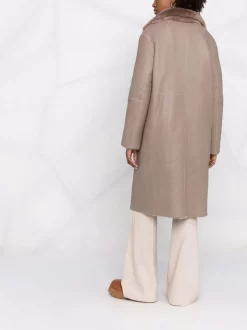 12 STOREEZ COFFEE WITH MILK Manteau En Peau Lainée à Simple Boutonnage Femme -12 STOREEZ Soldes Magasin 17654480 37208751 600