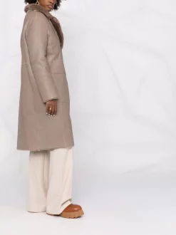 12 STOREEZ COFFEE WITH MILK Manteau En Peau Lainée à Simple Boutonnage Femme -12 STOREEZ Soldes Magasin 17654480 37210116 600