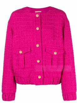 12 STOREEZ Veste Bomber En Tweed Femme