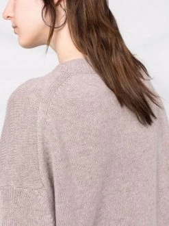 12 STOREEZ LIGHT COFFEE Pull En Cachemire Mélangé à Col Rond Femme -12 STOREEZ Soldes Magasin 17658602 37526631 600