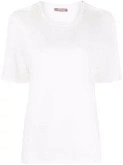 ( Positively Conscious ) 12 STOREEZ IVORY T-shirt à Encolure Ronde Femme